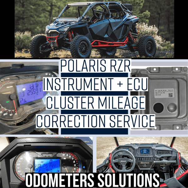 Polaris RZR Instrument Cluster Mileage and ECU Hours Correction Service - Odometers Solutions 