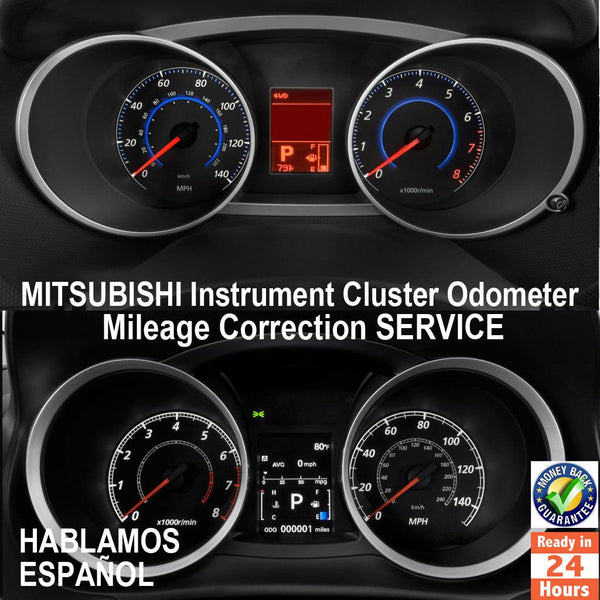 MITSUBISHI 1995-2017 Instrument Gauge Cluster Mileage Correction/Programming Service - Odometers Solutions 