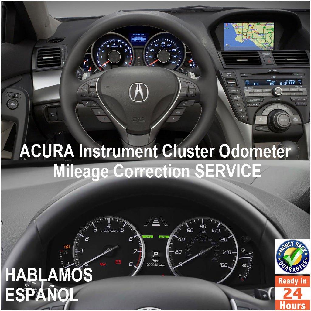 ACURA 1998-202020 Instrument Gauge Cluster Mileage Correction/Programming Service - Odometers Solutions