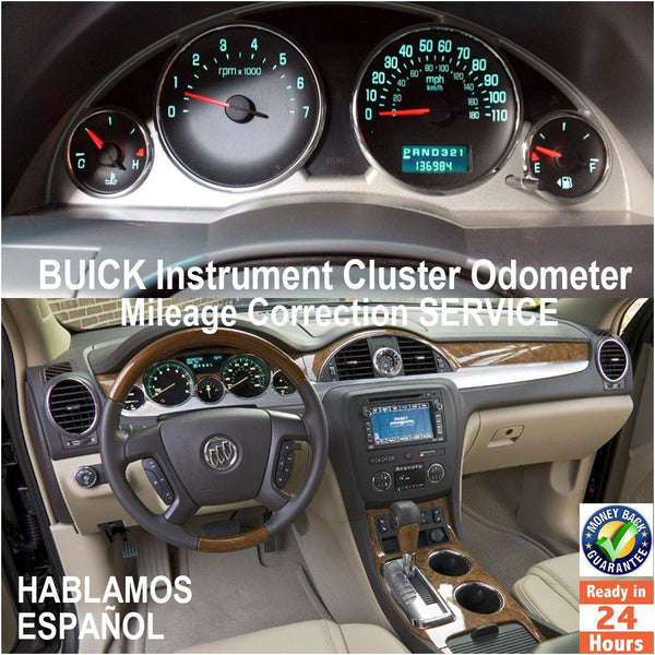 BUICK 2003-2016 Instrument Gauge Cluster Mileage Correction/Programming Service - Odometers Solutions