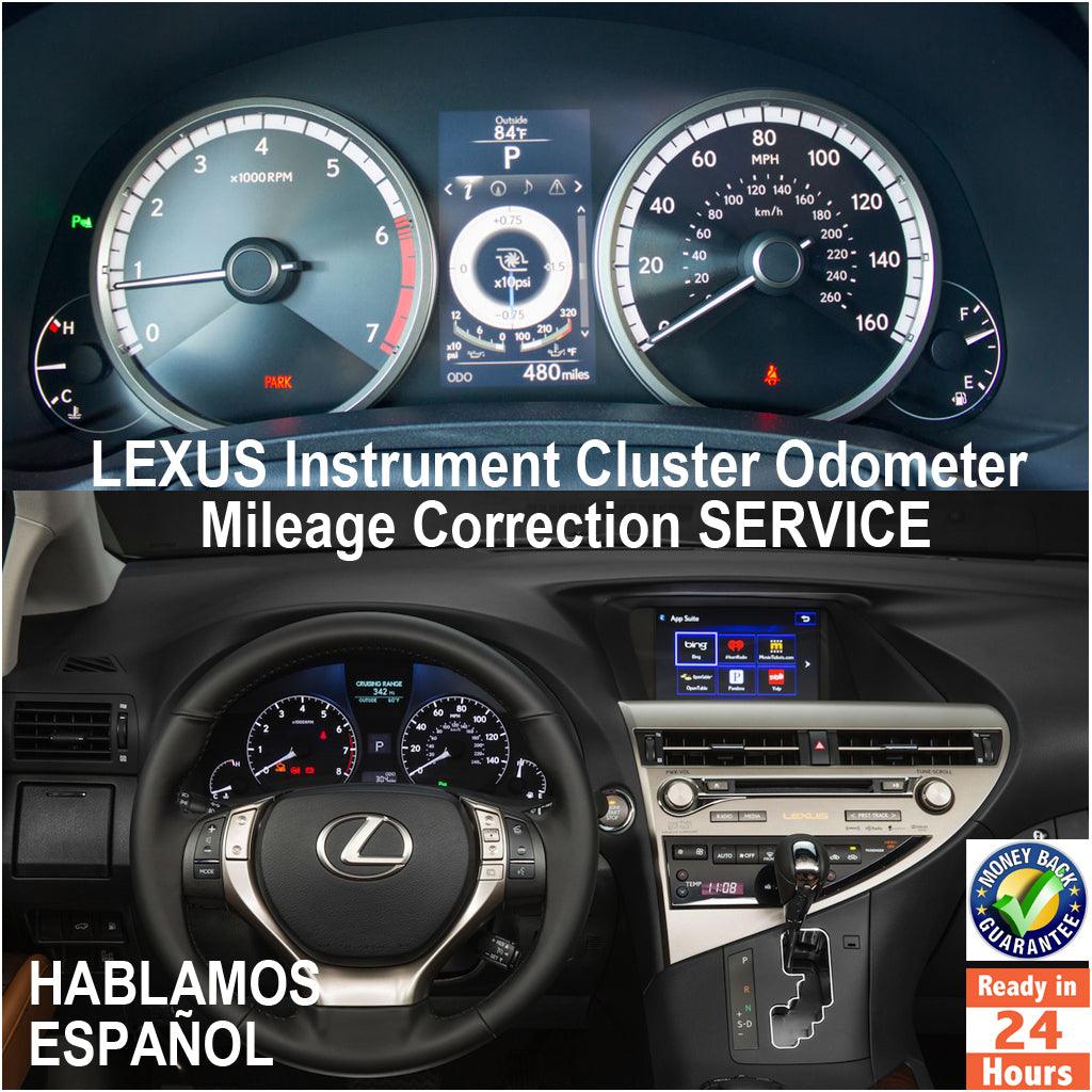 Lexus Odometer Form LEXUS 1992-2021 Instrument Gauge Cluster Mileage Correction/Programmin ...