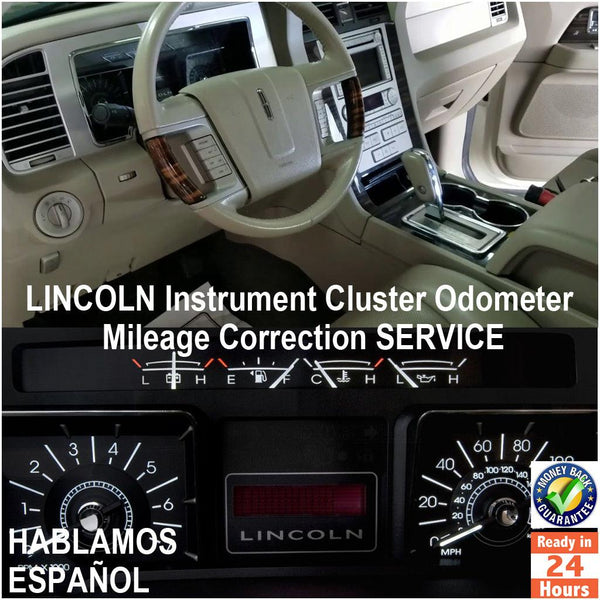 LINCOLN 1999-2011 Instrument Gauge Cluster Mileage Correction/Programming Service - Odometers Solutions 