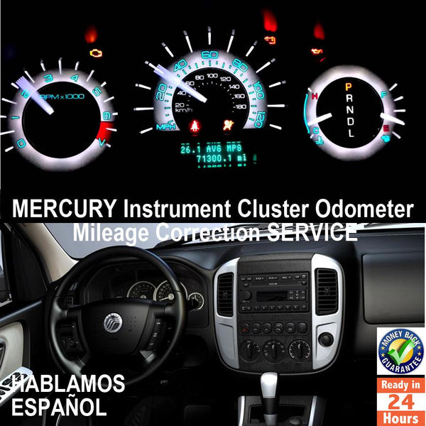 MERCURY 1999-2011 Instrument Gauge Cluster Mileage Correction/Programming Service - Odometers Solutions 