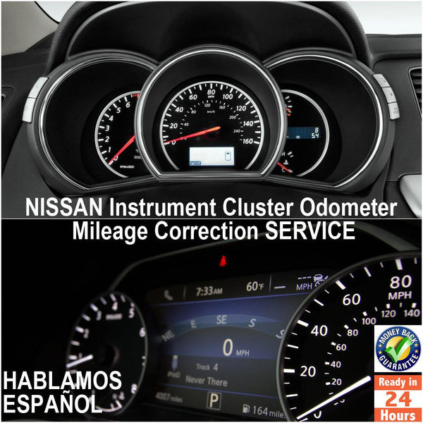 NISSAN 1998-2020 Instrument Gauge Cluster Mileage Correction/Programming Service - Odometers Solutions 